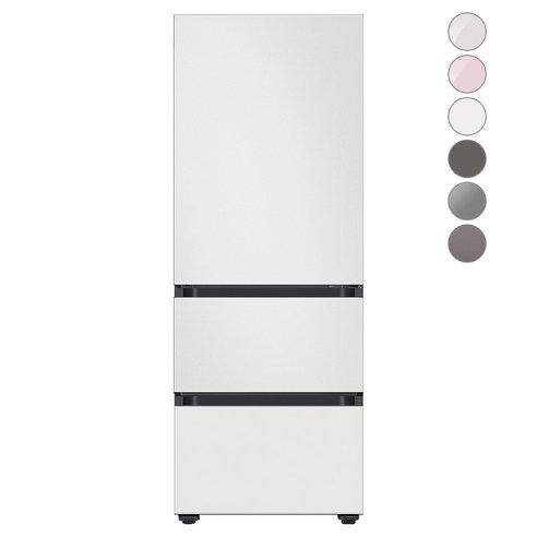 [색상선택형] 삼성전자 비스포크 김치플러스 냉장고 방문설치, 코타 화이트 + 글램 화이트, RQ33A74A1AP