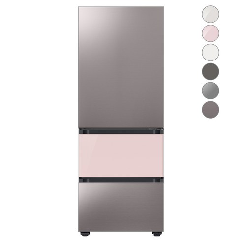 [색상선택형] 삼성전자 비스포크 김치플러스 냉장고 방문설치, 글램 핑크