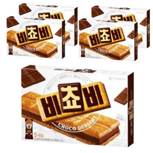 신제품 오리온 비쵸비 비스켓 5p, 125g, 5개