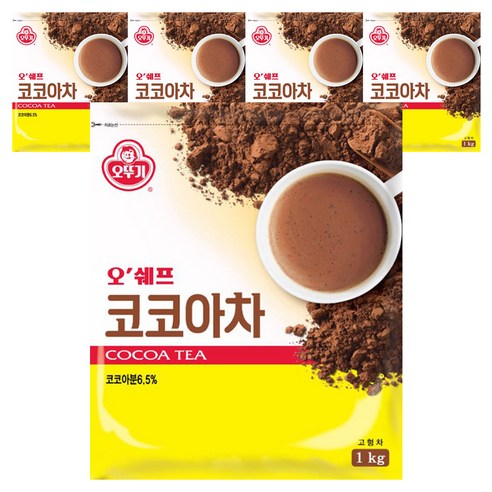 오뚜기 오쉐프 코코아차, 1kg, 1개입, 5개