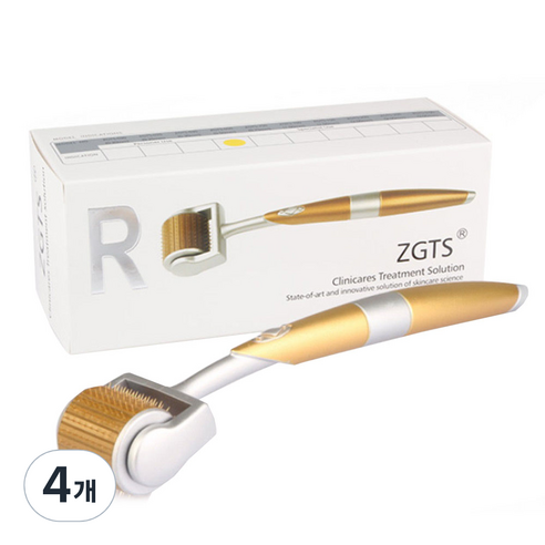 브로키 프리미엄 MTS 더마 페이스롤러 0.75mm, 혼합색상, 4개