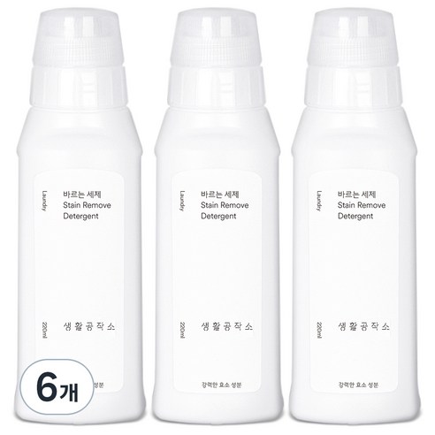 생활공작소 바르는 세제, 220ml, 6개