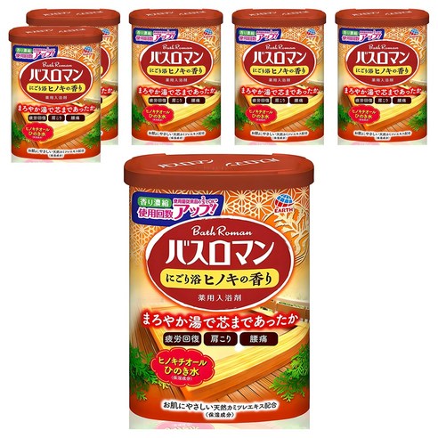 바스로망 입욕제, 600g, 6개