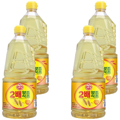 오뚜기 2배 양조식초, 1.5L, 4개