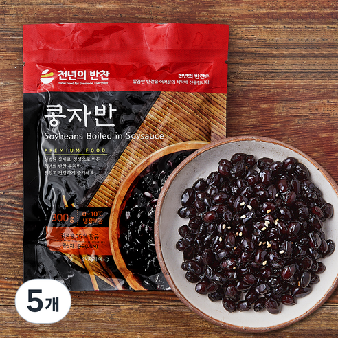 천년의반찬 콩자반, 300g, 5개