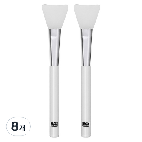 듀오솔루션 실리콘 팩브러쉬, 혼합색상, 8개