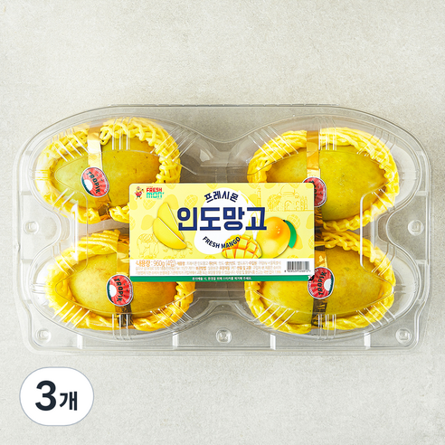 프레시몬 인도망고 4입, 960g, 3개