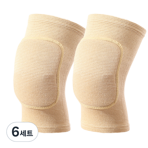 파인스 무릎 쿠션 패드 좌우 세트 베이지, 6세트