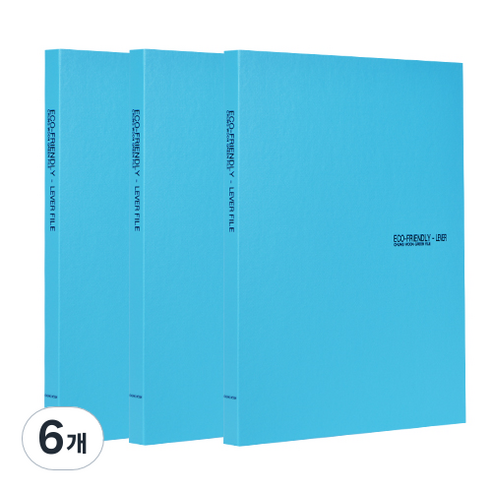 에코청운 에코 레버 화일 A4, 하늘, 6개