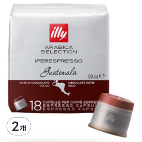 일리 과테말라 캡슐커피, 6.7g, 18개입, 2개