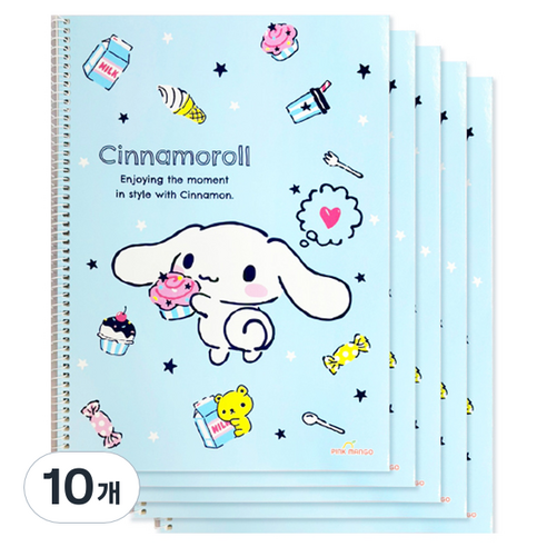 산리오 시나모롤 유선 스프링 노트, 시나모롤 유선 스프링노트, 10개