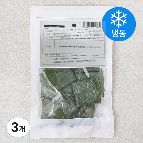 김재규우리떡연구소 굳지않는 쑥절편 (냉동), 500g, 3개