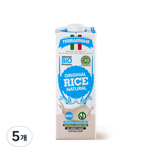 테라에판 유기농 라이스 드링크, 5개, 1L