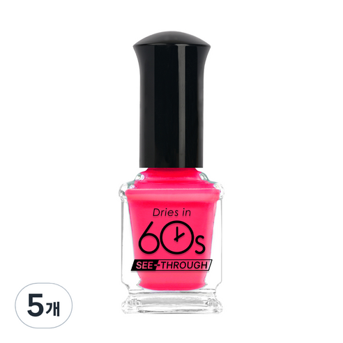 위드샨 60초 매니큐어 9ml, M112 칵테일핑크, 5개