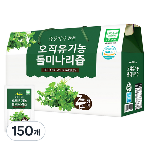 즙쟁이 유기농 오직 돌미나리즙, 80ml, 150개