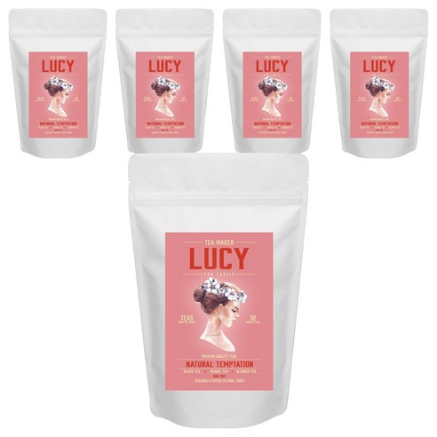 LUCY 로즈플라워 차 리필, 50g, 1개입, 5개