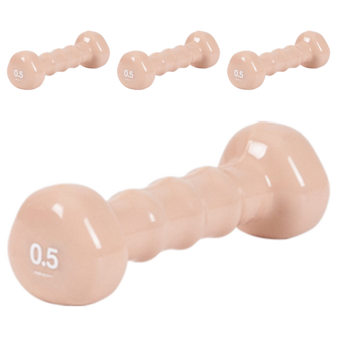 아이워너 PVC 삼각 아령 코랄핑크, 0.5kg, 4개