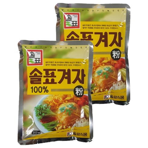 솔표식품 겨자분, 200g, 2개