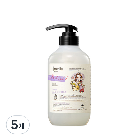 제이멜라 인 프랑스 디즈니 다크 오키드 헤어 샴푸 오키드향, 500ml, 5개