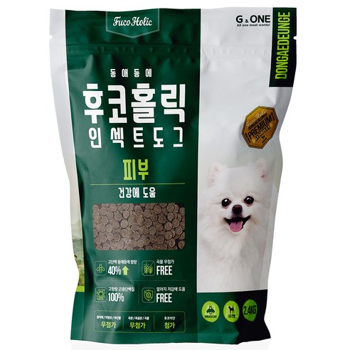 후코홀릭 인섹트 도그 프리미엄 피부, 2.4kg, 곤충, 1개