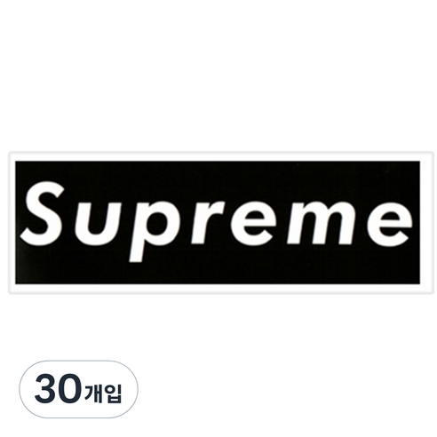 파티복닷컴 슈프림 여행용 캐리어 스티커, ST_002, 30개입