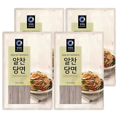 청정원 알찬 당면, 500g, 4개