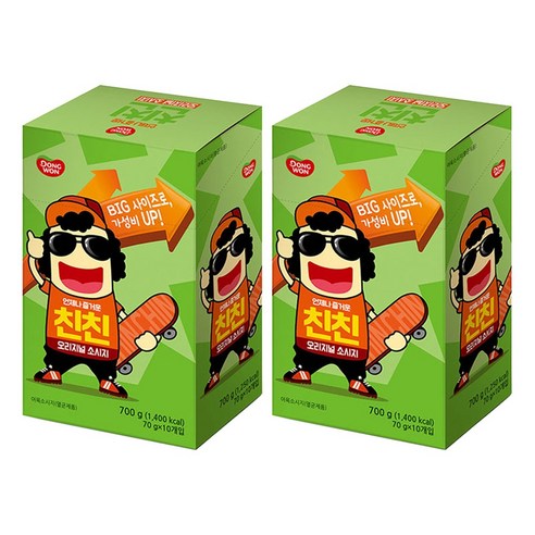 동원 친친 오리지널 소시지, 700g, 2개