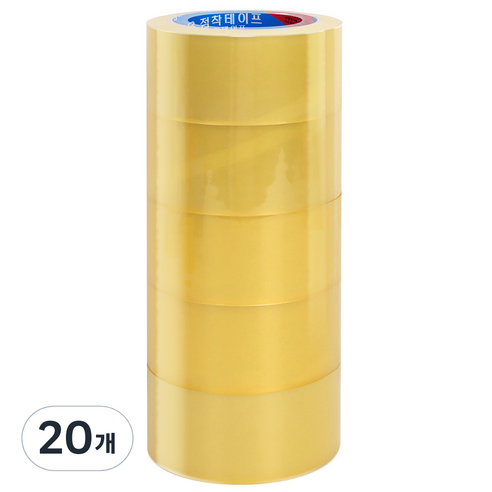 코멧 63 μm 중포장용 박스 테이프 48 mm*40 m, 20개