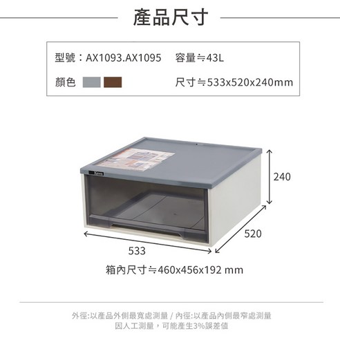 KEYWAY 聯府塑膠 紐約抽屜整理箱 收納箱 收納