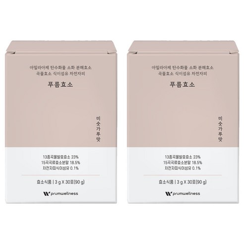 푸름웰니스 푸름효소 미숫가루맛 30p, 90g, 2개