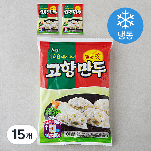 해태 고향만두 (냉동), 300g, 15개