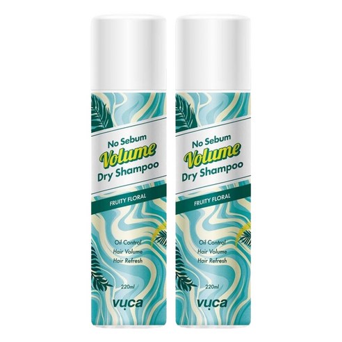 뷰카 노세범 볼륨 드라이샴푸 프루티 플로럴향, 220ml, 2개