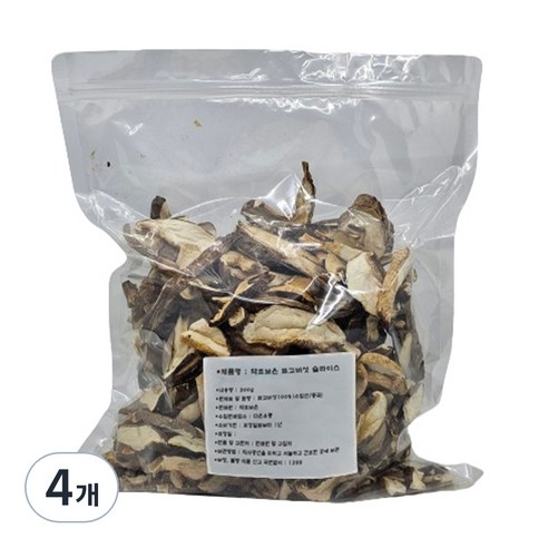 약초보은 건슬라이스 표고버섯, 300g, 4개