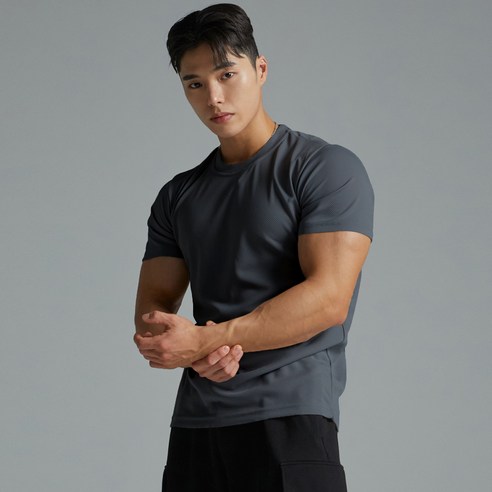 블랙몬스터핏 허니컴 쿨 반팔 티셔츠