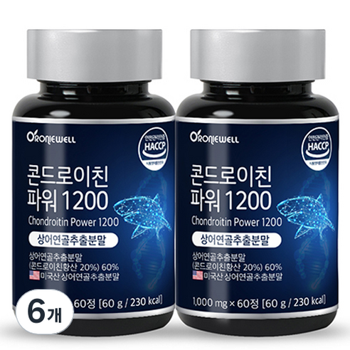 로니웰 콘드로이친 파워 1200, 60g, 6개