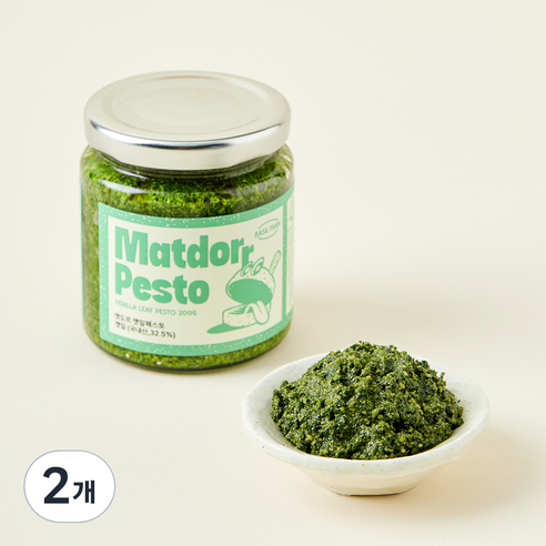 맷도르 깻잎페스토, 200g, 2개