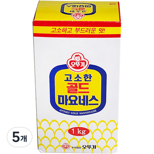 오뚜기 골드마요네스, 1kg, 5개