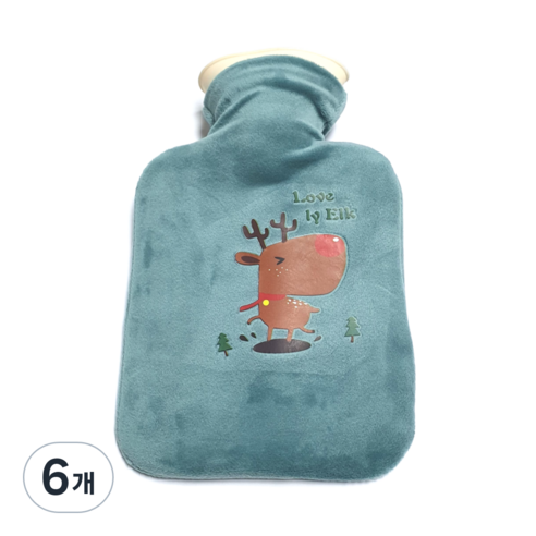 배리툴 보온 물주머니 루돌프 250ml, 6개