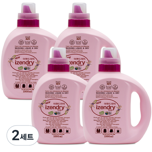 세제혁명 이젠드라이 플러스 세제 본품, 1L, 2개