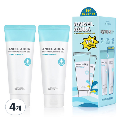 [비건라이프] 비욘드 엔젤 아쿠아 소프트 필링젤 1 + 1, 200ml, 4개