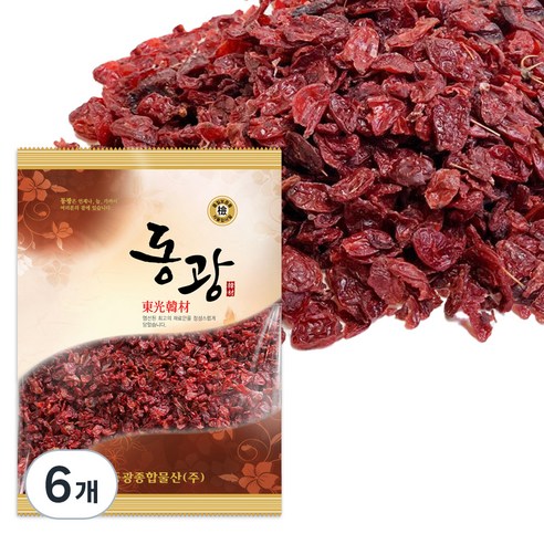 동광종합물산 국내산 산수유, 100g, 6개