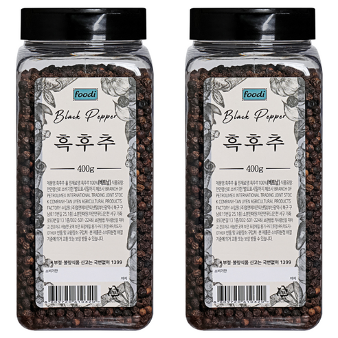 애드쿡 흑후추 홀, 400g, 2개