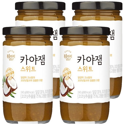 복음자리 카야잼 스위트, 240g, 4개