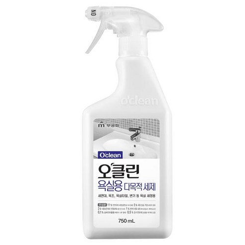 오클린 욕실용 다목적 세제, 750ml, 1개