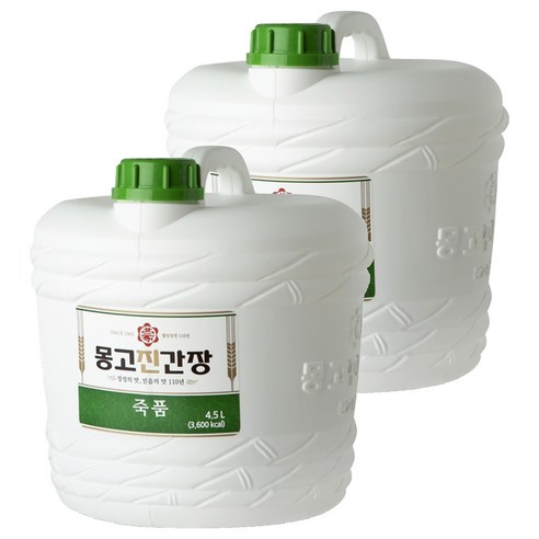 몽고진간장 죽품, 4.5L, 2개