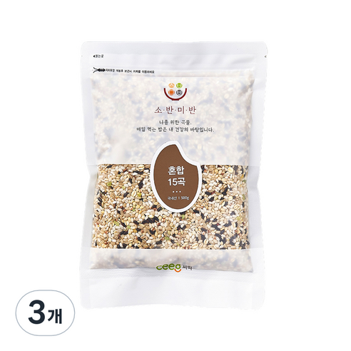 씨익 소반미반 혼합 15곡, 500g, 3개