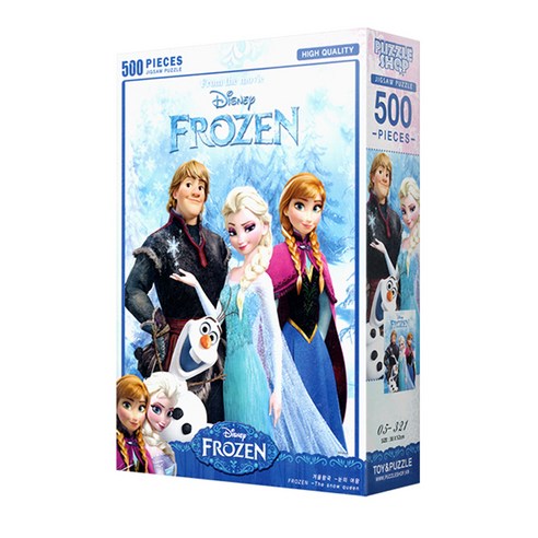 겨울왕국 눈의 여왕 퍼즐 500피스 TP05-321, 혼합 색상