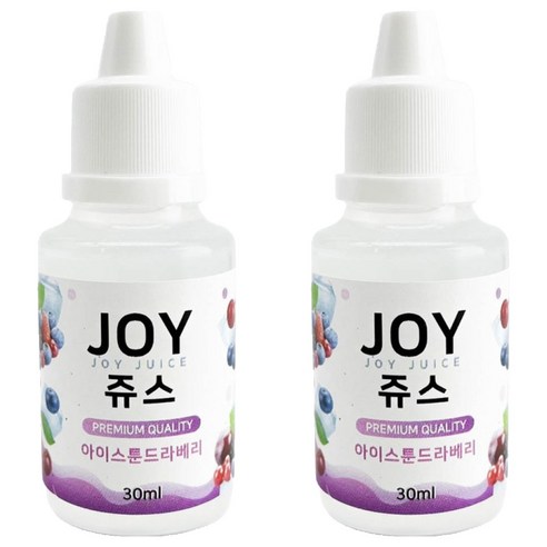 아로마조이 조이쥬스 슬라임 향료 30ml, 2개, 아이스툰드라베리