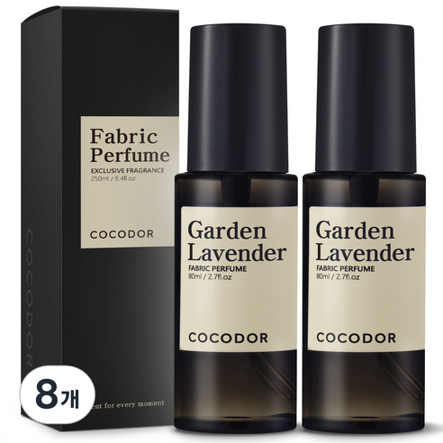 코코도르 룸 앤 패브릭 퍼퓸 섬유탈취제 가든라벤더, 80ml, 8개