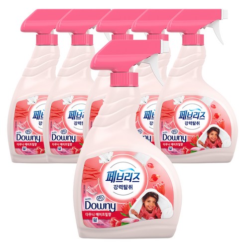 페브리즈 섬유탈취제 다우니 에이프릴향 본품, 900ml, 6개